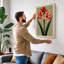 Amaryllis Study Botanical - Wrapped Canvas-735247807-735247804