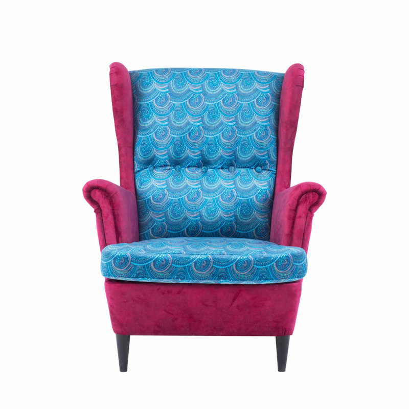Calton Velvet Wingback Chair