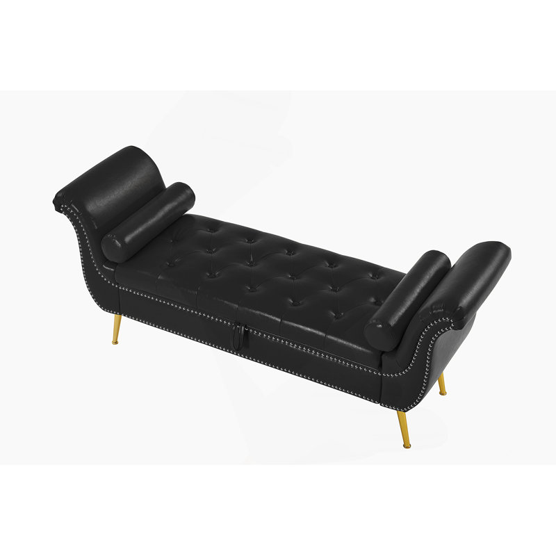 Tabouret en polyuréthane, Noir