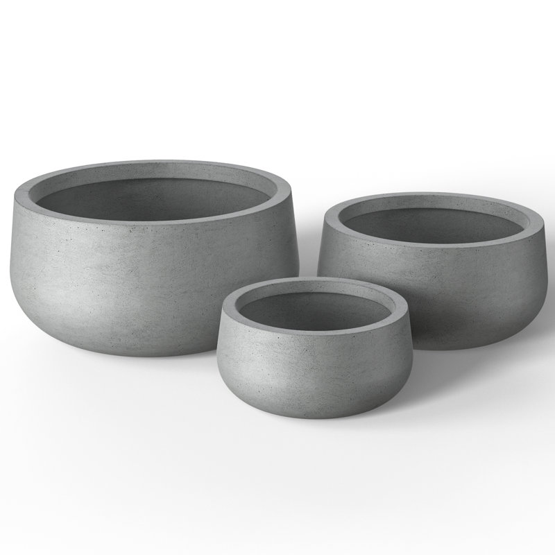 Lupin Handmade Pot Planter, Stone Finish