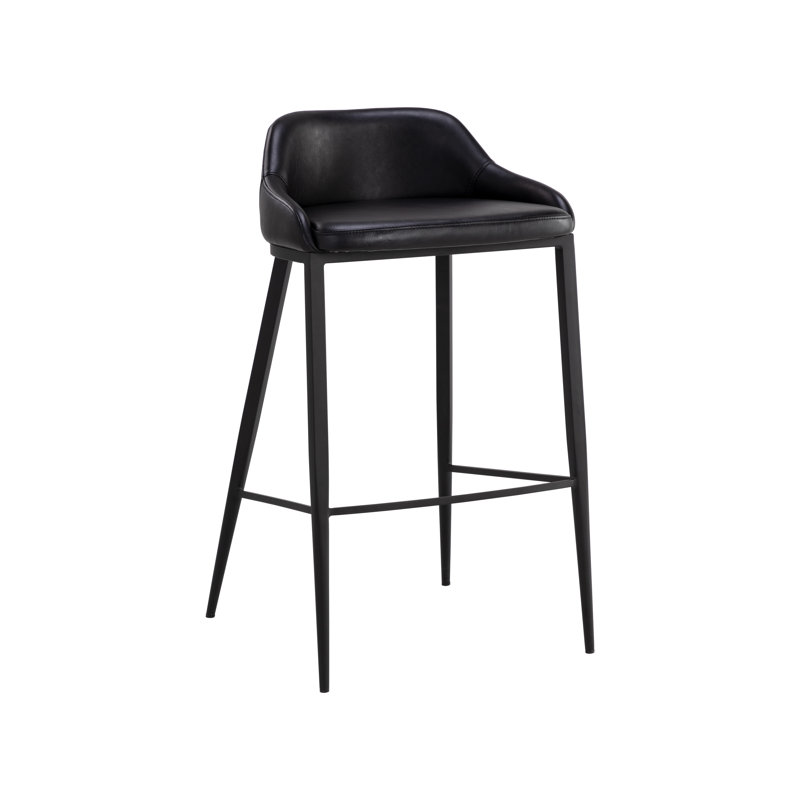 Tabouret de bar Astra - noir tombée de la nuit, Tabouret de bar (siège d'une hauteur de 29,75 po), Noir