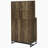 Rustic Oak 2-doors Wine Cabinet