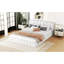 Lit plateforme en tissu d'ameublement-871477686