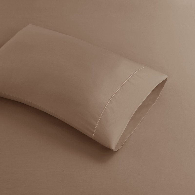 Ensemble de draps en coton 600 fils Pima, Ensemble de draps pour très grand lit divisé + d, Or rose