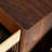 32" High Faux Marble Side Table with 3 Drawers & Fluted Design-1825367027