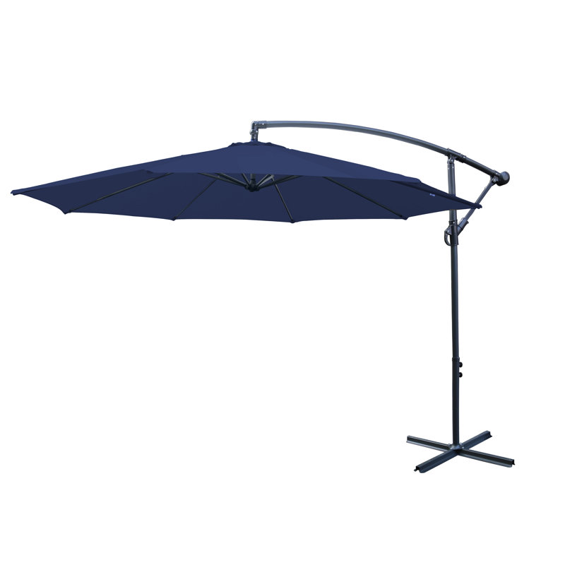 Poe 3m Cantilever Banana Parasol, Blue