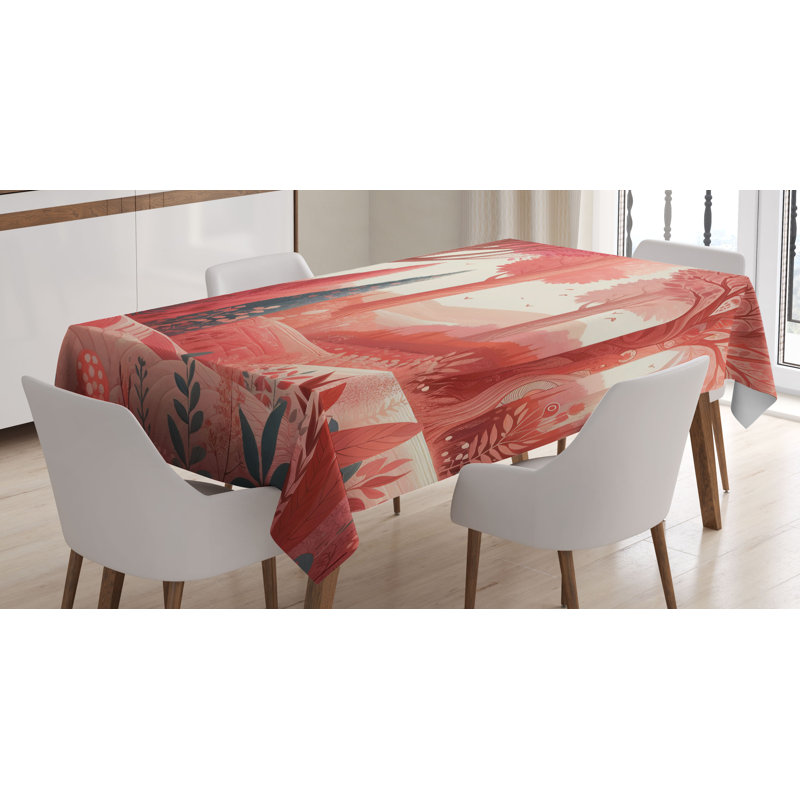 Laronde Rectangle No Pattern Microfiber Tablecloth, 90" Rectangle
