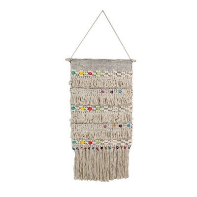 Tapisserie en coton avec accessoires de suspension