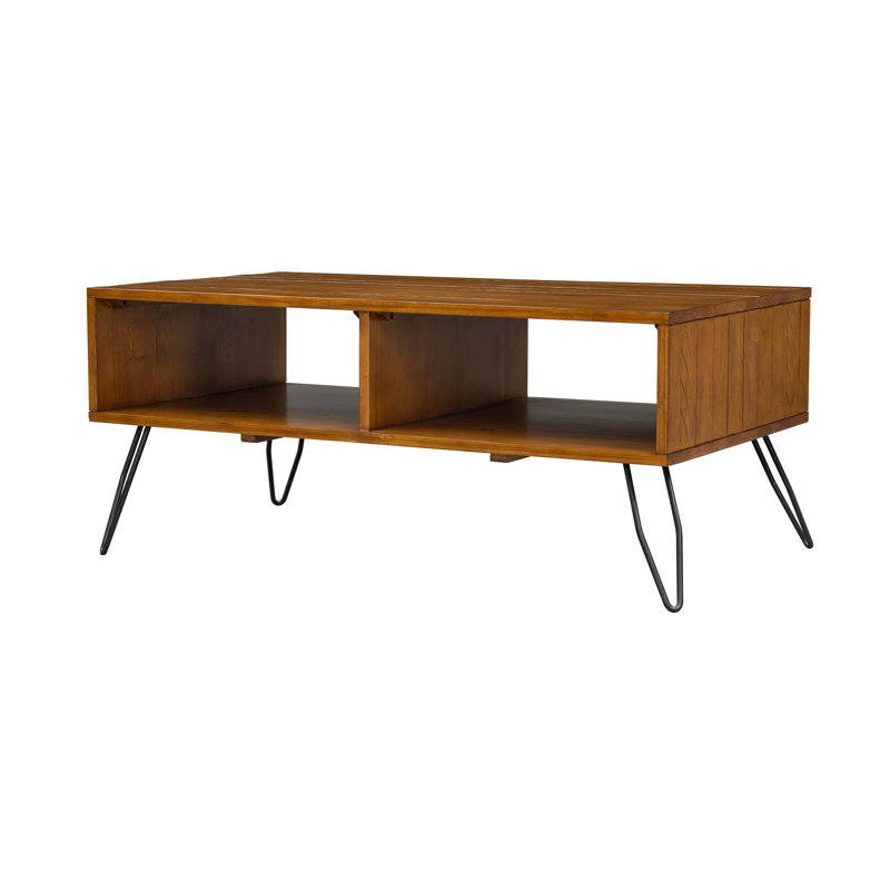 Table basse en bois de pin massif 42 po