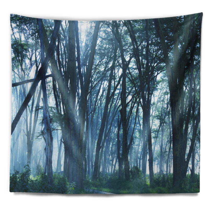 Tapisserie paysage forêt tropicale dense, H 50 po x l 60 po