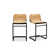 Aubrey Upholstered Counter Stool with Metal Frame