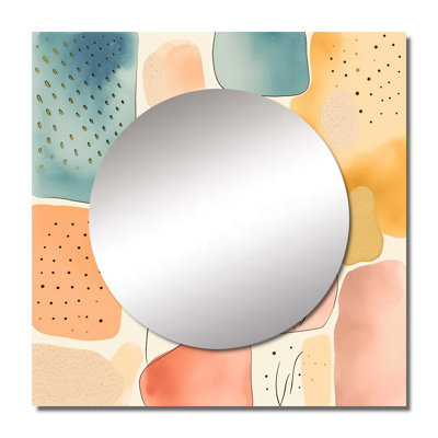 Nadarius - Grand miroir carré géométrique moderne pour décoration murale