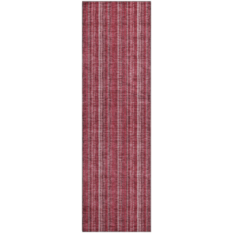 Premium Machine Washable Prisco Pink Rug, Runner 2'3" x 7'6"