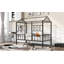 Metal House Bed Frame Twin Size With Slatted Support No Box Spring Needed