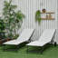 Méridienne pour l'extérieur 2 pièces Outsunny