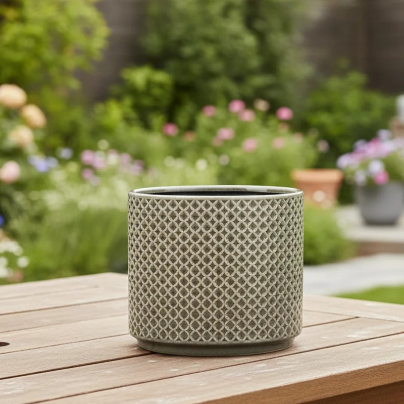 Pot à fleurs en céramique Amariyah