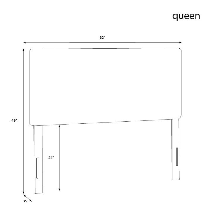 Cinta Upholstered Headboard, Queen