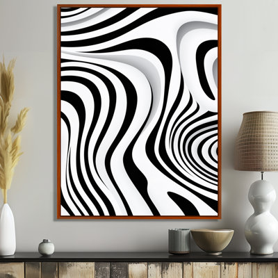 Impression d'empreintes digitales, Labyrinthe monochrome - Vagues
