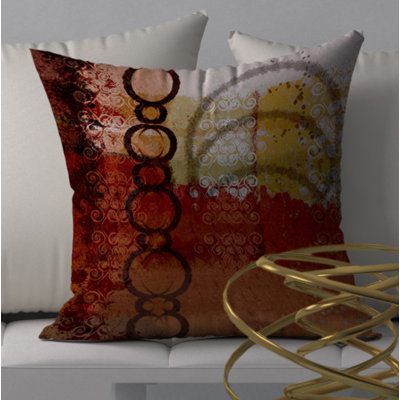 Housse de coussin décorative carrée et insert discerner