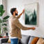 Quiet Northern Forest Scandinavian - Wrapped Canvas-1864211731-1864211723