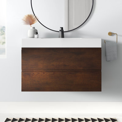 Ensemble de meuble-lavabo simple mural 36 po Mitul