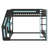 Gaming Bunk Bed With Side-Mounted Oversized RGB Desk, USB Charging Ports & Cable Grommet, LED Light Strip-1002278159