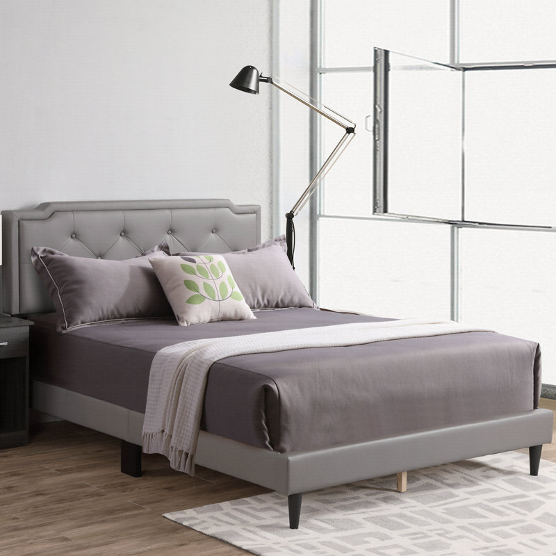 Charming Full Bed In Soft Hues