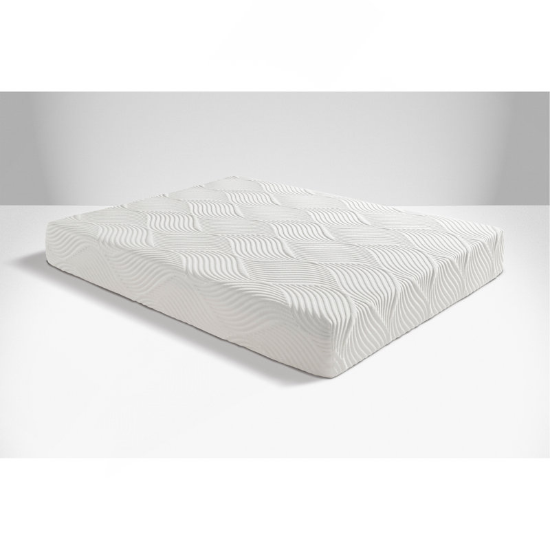 Matelas en mousse viscoélastique imprégnée de gel de très grande taille 10 pouces, ferme, blanc, matelas dans une boîte