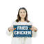 Plaque en aluminium 10 po x 14 po Fried Chicken Street-119528132