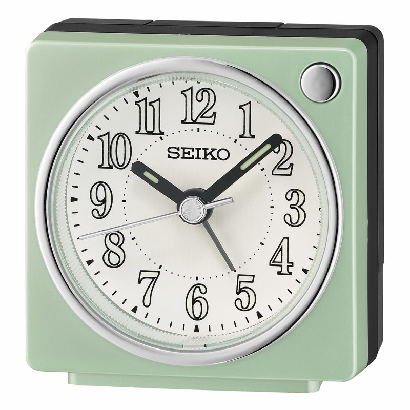 Seiko Fuji II Bedside Alarm Clock, Green