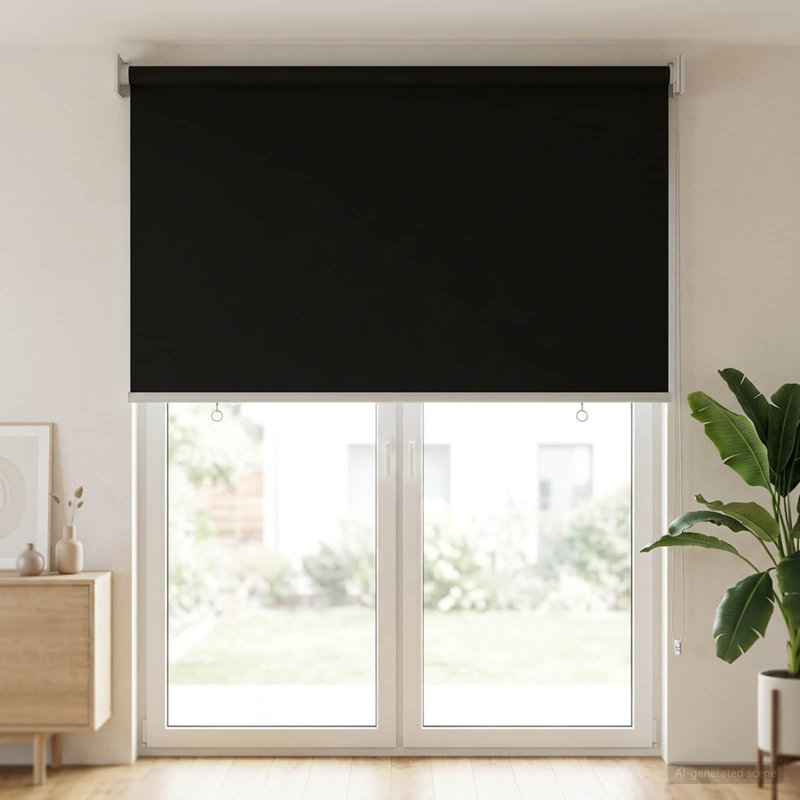 Roller shade, Anthracite, 60" W x 230" L
