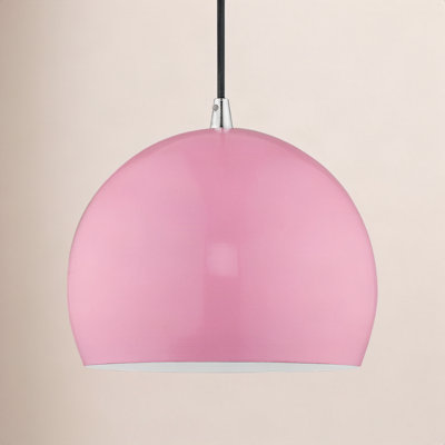 Schultz 10" W Metal 1-Light Single Globe Pendant