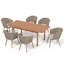 Acacia Patio Dining Set with Extendable
