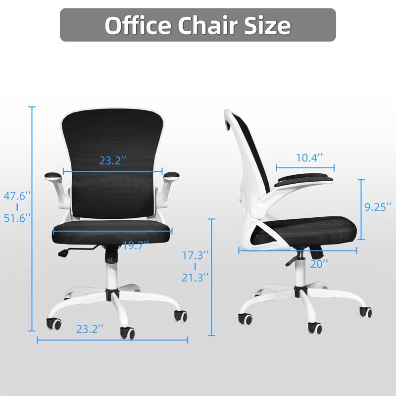 Chaise de travail ergonomique Dvenger, Noir, Blanc