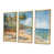 Toile avec cadre flottant or