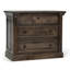 Adelaide Three-Drawer Mango Wood Nightstand In Cocoa Brown