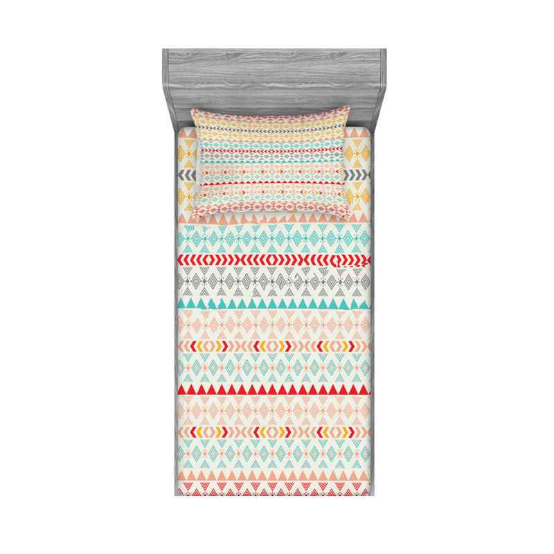 Microfiber Geometric Sheet Set