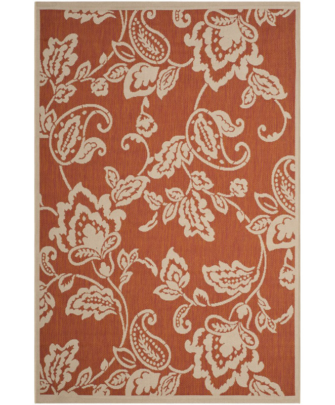 Tapis terre cuite / beige Berrima, Rectangle 9 pi x 12 pi