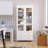 White Bookcase With Glass Doors