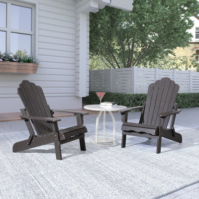 Henninger Foldable Outdoor Adirondack Set