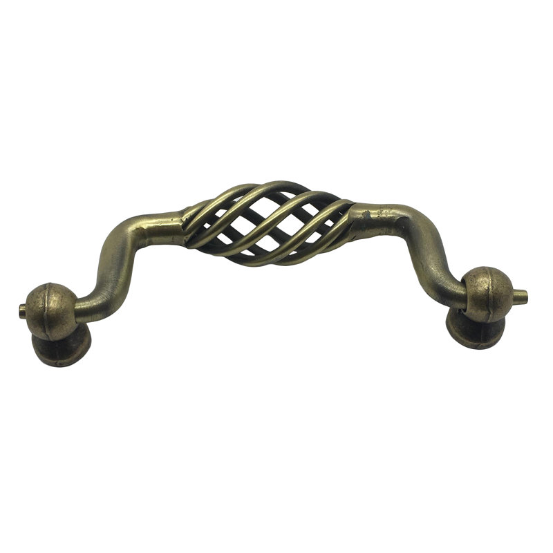 Poignée en métal, H 1,7 po x l 4,5 po x P 0,86 po, Bronze