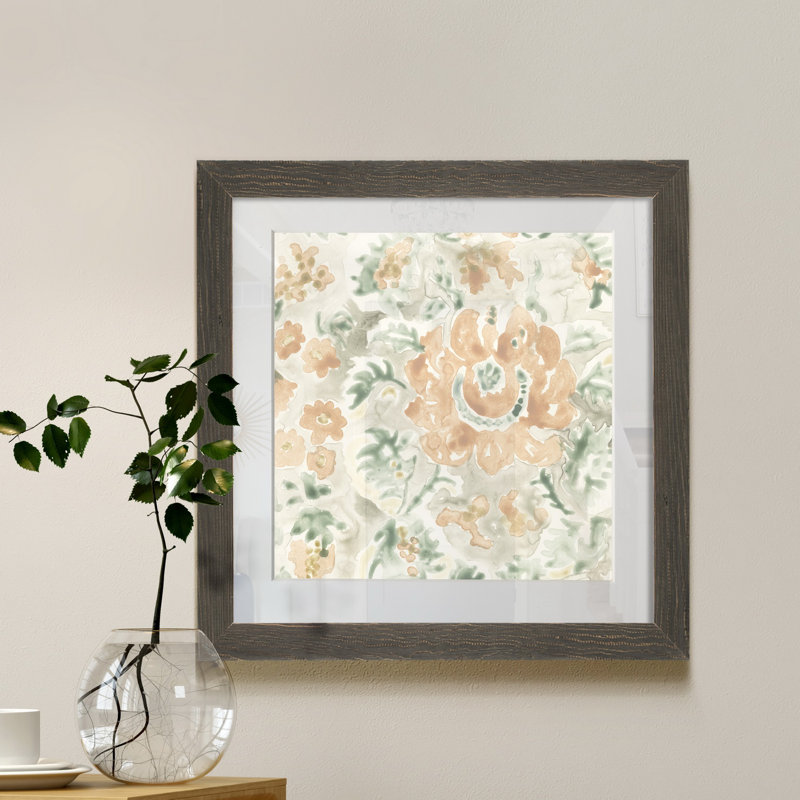 Tuile de jardin terre cuite, Cadre en papier gris, H 27,5 po x l 27,5 po x P 1,5 po