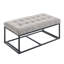 Banc de rangement avec repose-pieds polyvalent avec pieds, 16 x 30 x 16,1 po, bout de lit ou d'entrée, pouvant supporter 660 lb, idéal pour le salon et la chambre à coucher