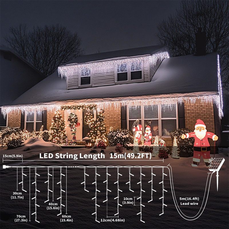 10cm Solar Indoor / Outdoor String Lights