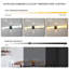 Gurine 140cm LED Dimmable Black Flush Mounted Sconce