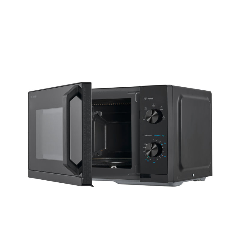 Sharp 44cm 800W - Watt Countertop Microwave, Black