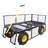 BIG  Wagon Cart Garden Cart Trucks Make It Easier To Transport Firewood Yellow+Black Maximum Static Load Is 880 Lbs.