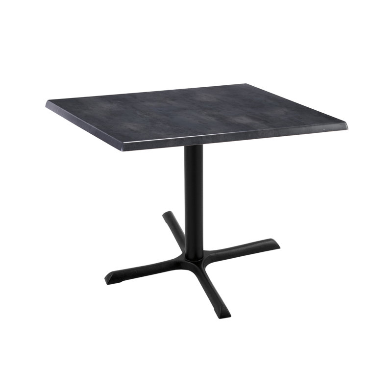 Table d'intérieur et d'extérieur, Acier noir, L 30 po x l 30 po x H 30 po