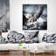 Ange au repos par Crashing Waves - Coussin imprimé abstrait-30745441-30745444