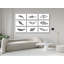 Black and White Fish Print Canvas